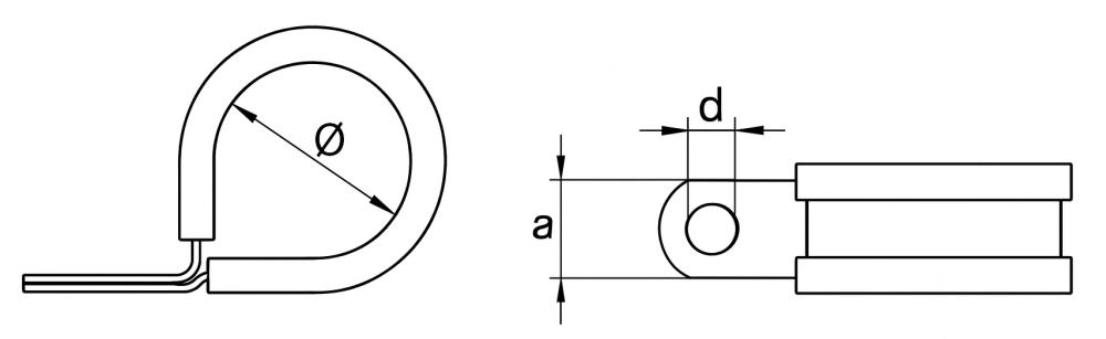 Schemat obejmy DIN 3016