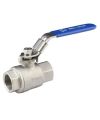 Zawór kulowy 1/2", jednoczęściowy PN63, gw. BSP, kwasoodporny / AISI 316