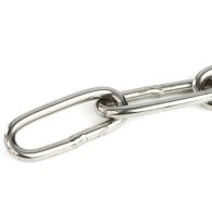 ⌀ 4 - Łańcuch długoogniwowy, kwasoodporny DIN 763 - A4