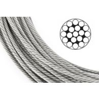 ⌀ 3 mm - Lina kwasoodporna 1x19 - DIN 3053 / A4