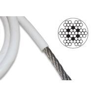 ⌀ 3 / 5 - Lina kwasoodporna 7x7 z oplotem białym PVC - A4