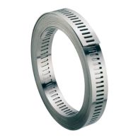 Taśma ślimakowa perforowana, nierdzewna W4 - 30m, szerokość 13mm / A2